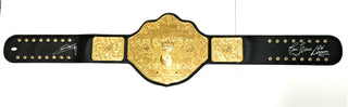 Sting/Ric Flair Autographed WWE World Heavyweight Wrestling Champion Belt (JSA)