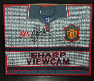 Eric Cantona Framed Autographed Manchester United Jersey (JSA)