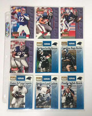 1995 Fleer Skybox International Football Complete Set (without binder)