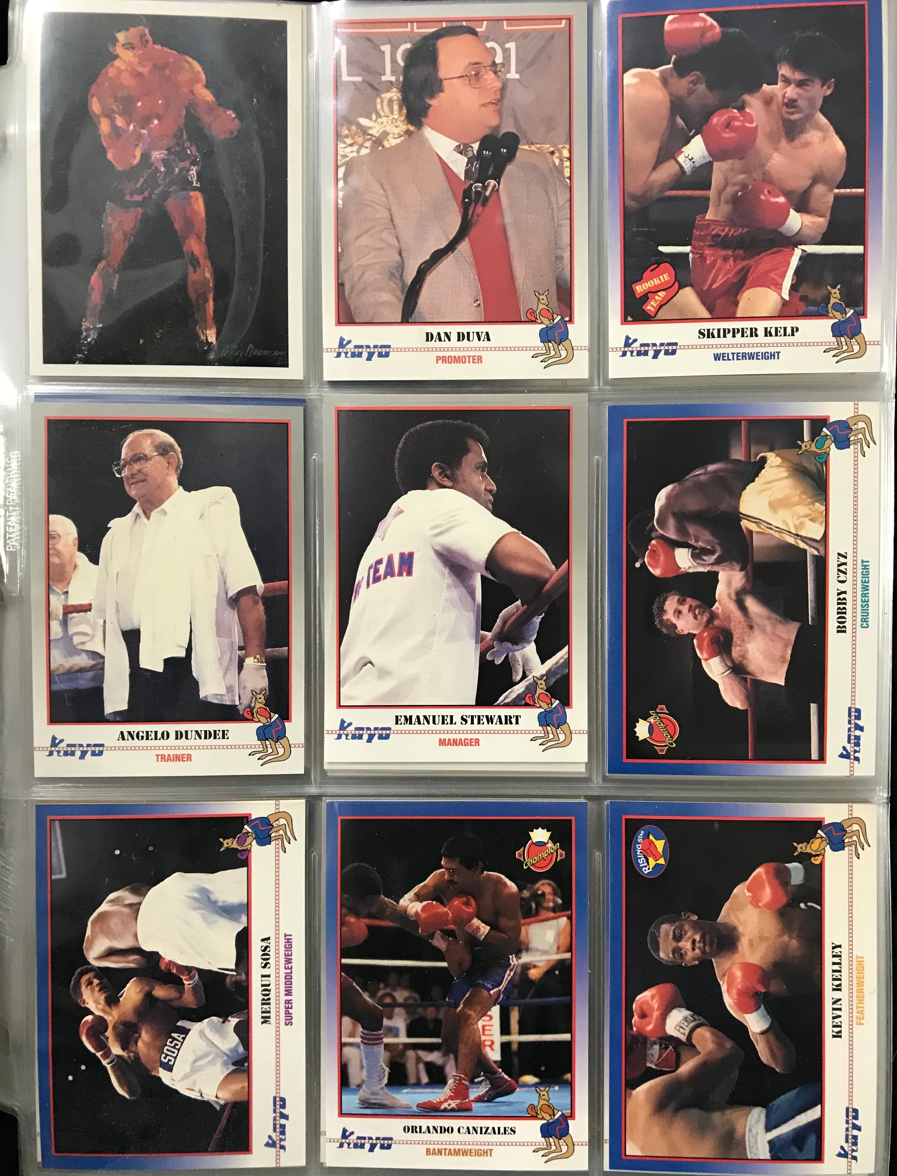 1991 Kayo Boxing Complete Set (Without Binder) | Hollywood Collectibles