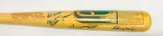 NY Giants Polo Ground Multi-signed Cooperstown Bat (JSA)