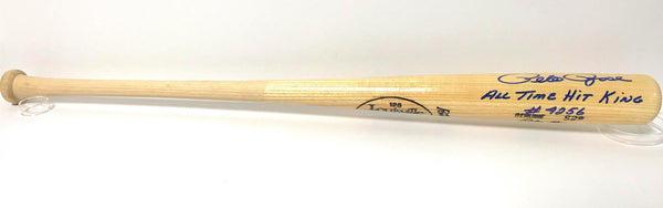 Pete Rose "All Time Hit King 4256" Autographed Louisville Slugger Bat (JSA)