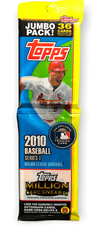 2010 Topps Baseball Series 1 Jumbo Pack 36 Cards