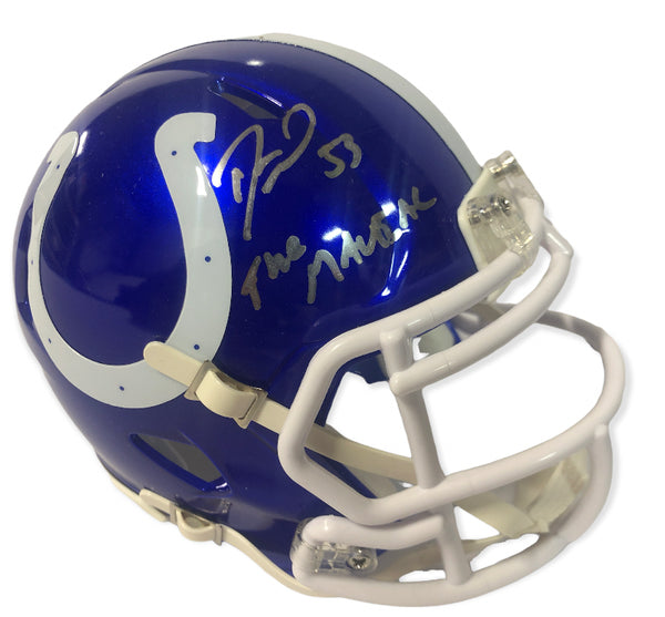 Darius Leonard Autographed Flash Authentic Mini Helmet (JSA)