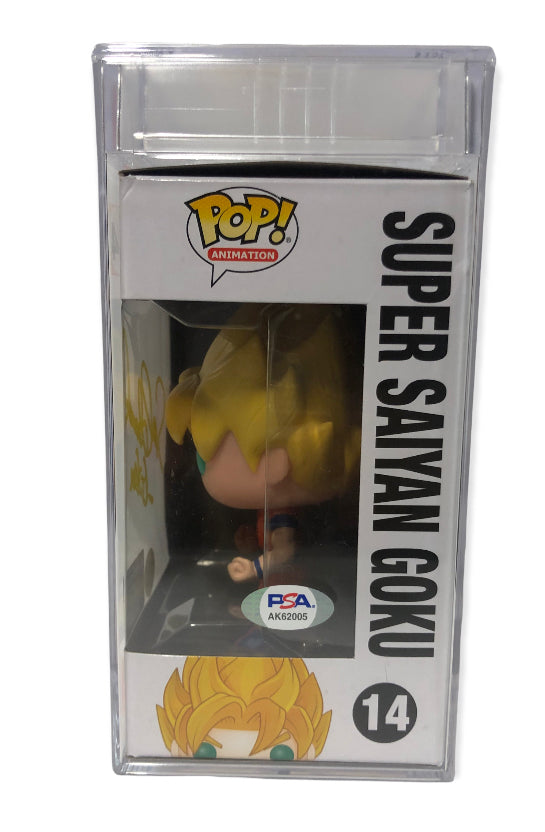 Sean Schemmel Super Saiyan Goku Autographed Funko Pop (PSA)