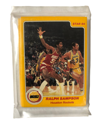 1983-84 NBA Star Company Houston Rockets Factory Sealed Team Bag Set