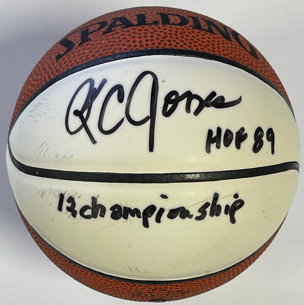 K. C. Jones Autographed Spalding Mini Basketball