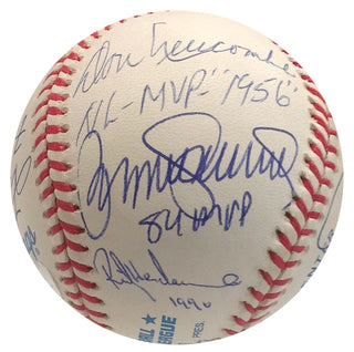 American League & National League MVP Winners Autographed Baseball (PSA)