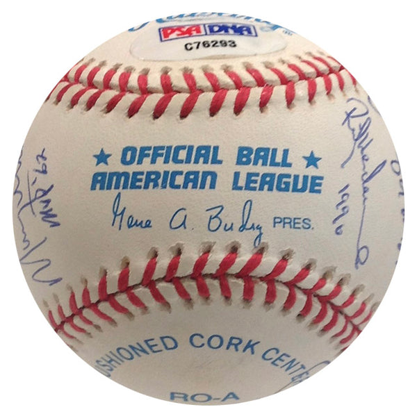 American League & National League MVP Winners Autographed Baseball (PSA)