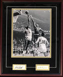 Bill Russell & Wilt Chamberlain Autographed Framed Cut Signatures 16x20 (JSA)