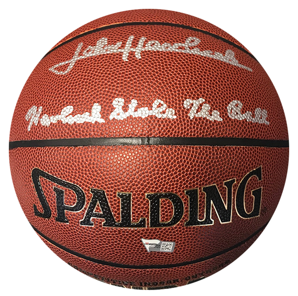John Havlicek "Havlicek Stole the Ball" Autographed Basketball (Fanatics)