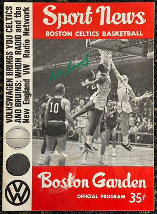 Bill Russell Signed Boston Garden Sport News Program 1963-64 Season