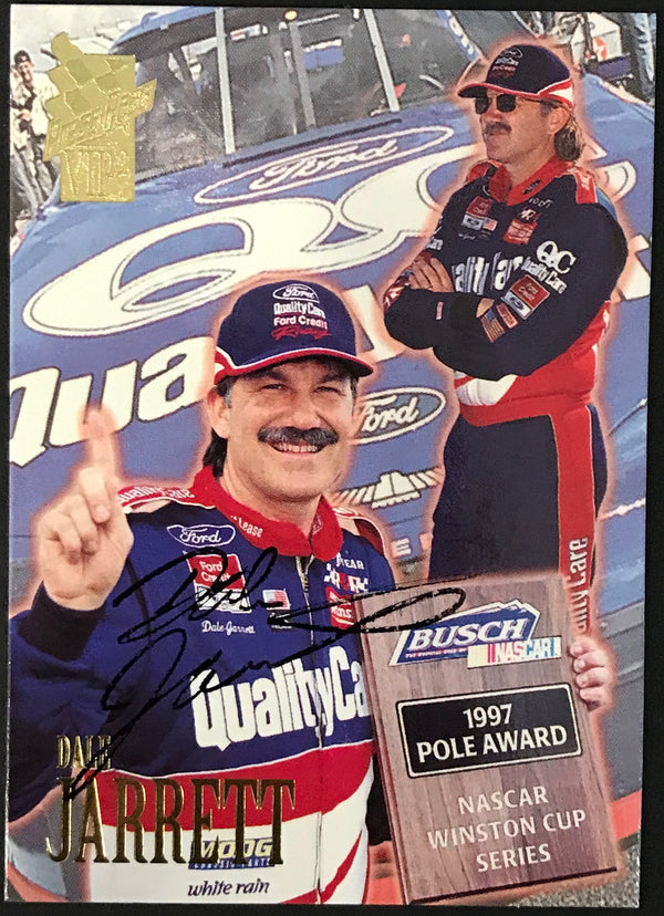 Dale Jarrett Autographed 1997 Press Pass Racing Card