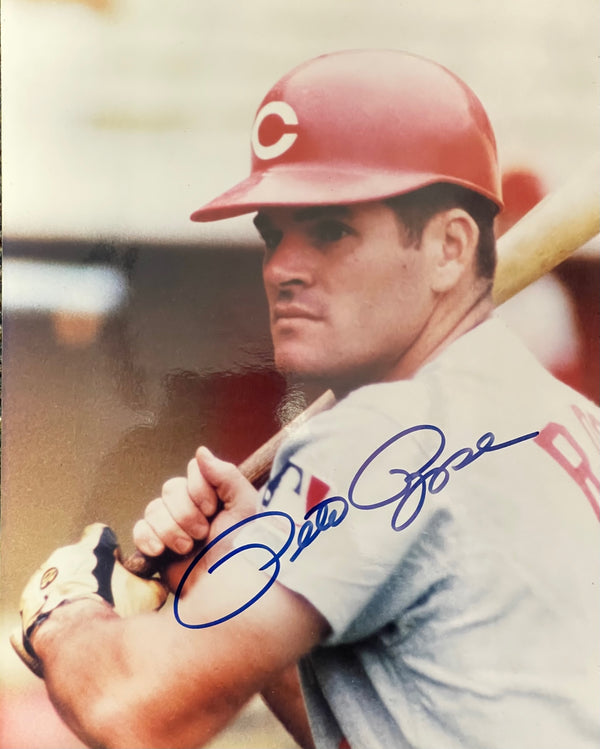 Pete Rose Autographed 8x10 Baseball Photo