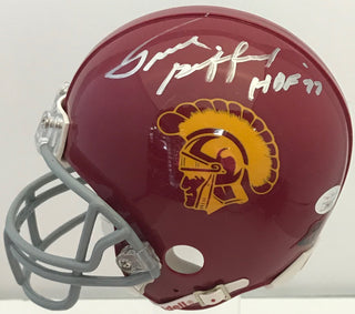 Frank Gifford Autographed USC Trojans Mini Helmet (JSA)