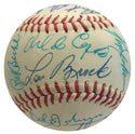 HOF & Stars Autographed Atlanta Braves Logo Baseball w/ Jenkins, Brock, Cepeda