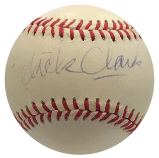 Dick Clark Autographed Official American League Baseball (JSA)