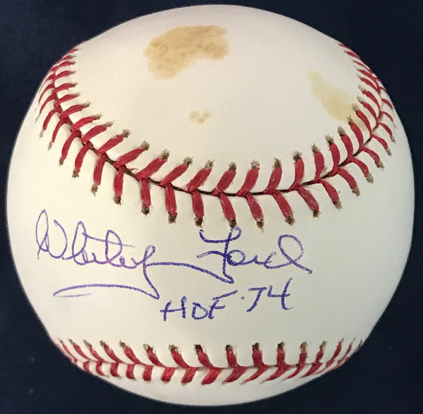 Whitey Ford Autographed Official Major League Baseball