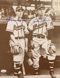 Warren Spahn & Johnny Sain Autographed 11x14 Photo (JSA)