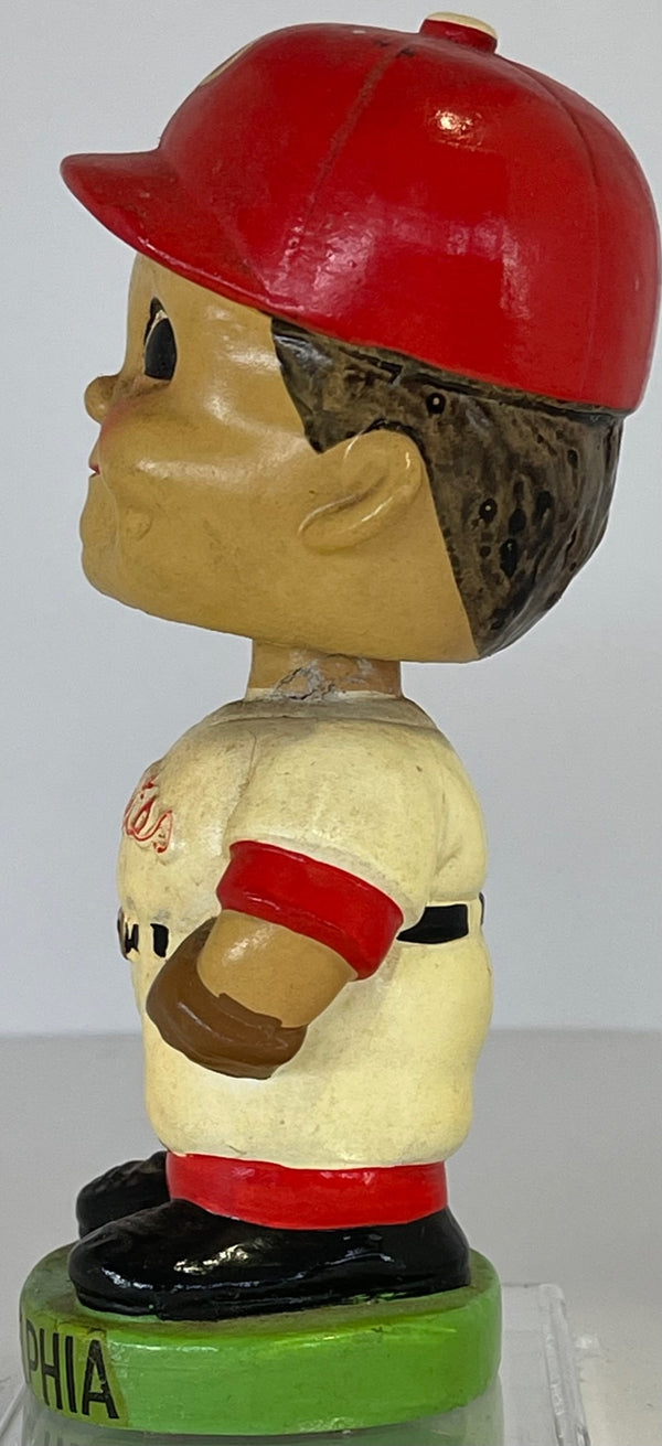 Vintage Philadelphia Phillies gold Base bobblehead ball and glove