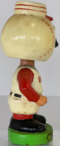1963 Cincinnati Reds Mascot Vintage Bobble Head Green Base Nodder