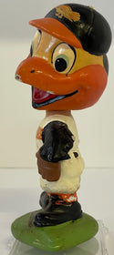1962 Baltimore Orioles Mascot Vintage Bobble Head Nodder Green Base