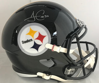 James Conner Autographed Pittsburgh Steelers Helmet (Fanatics)