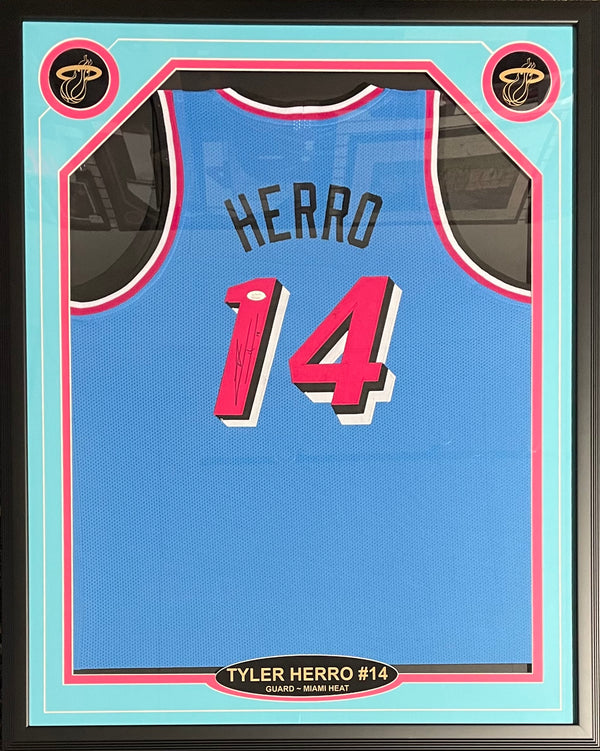 Tyler Herro Autographed Miami Heat ViceWave Custom Jersey (JSA