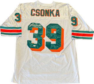 Larry Csonka "HOF 87" Autographed Miami Dolphins Jersey (JSA)