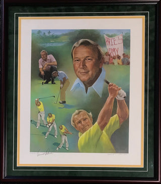 Arnold Palmer Autographed Framed 20x24 Lithograph Poster (JSA)
