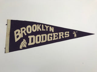 Brooklyn Dodgers Navy Blue Pennant Banner