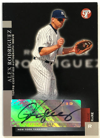Alex Rodriguez 2005 Autographed Topps Pristine Certified Card 024/100