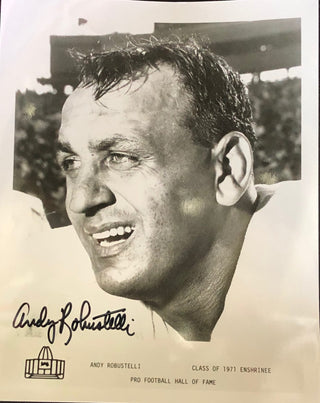 Andy Robustelli Autographed 8x10 Football Photo