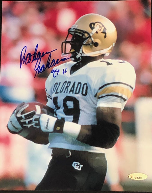 Rashaad Salaam Autographed 8x10 Football Photo