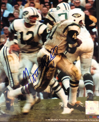 Matt Snell Autographed 8x10 Football Photo