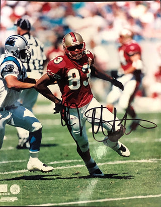 J.J. Stokes Autographed 8x10 Football Photo