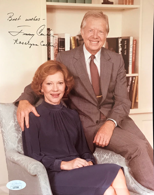 Jimmy & Rosalyn Carter Autographed 8x10 Photo (JSA)