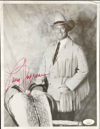 Larry Hagman Autographed 8x11 Photo (JSA)