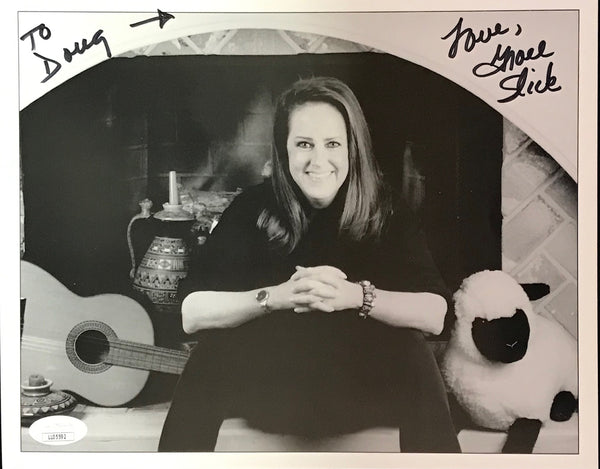 Grace Slick Autographed 8x10 Celebrity Card Board Photo (JSA)