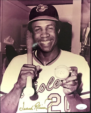 Frank Robinson Autographed 8x10 Baseball Photo (JSA)