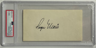 Roger Maris Autographed 3x6 Index Card PSA 9