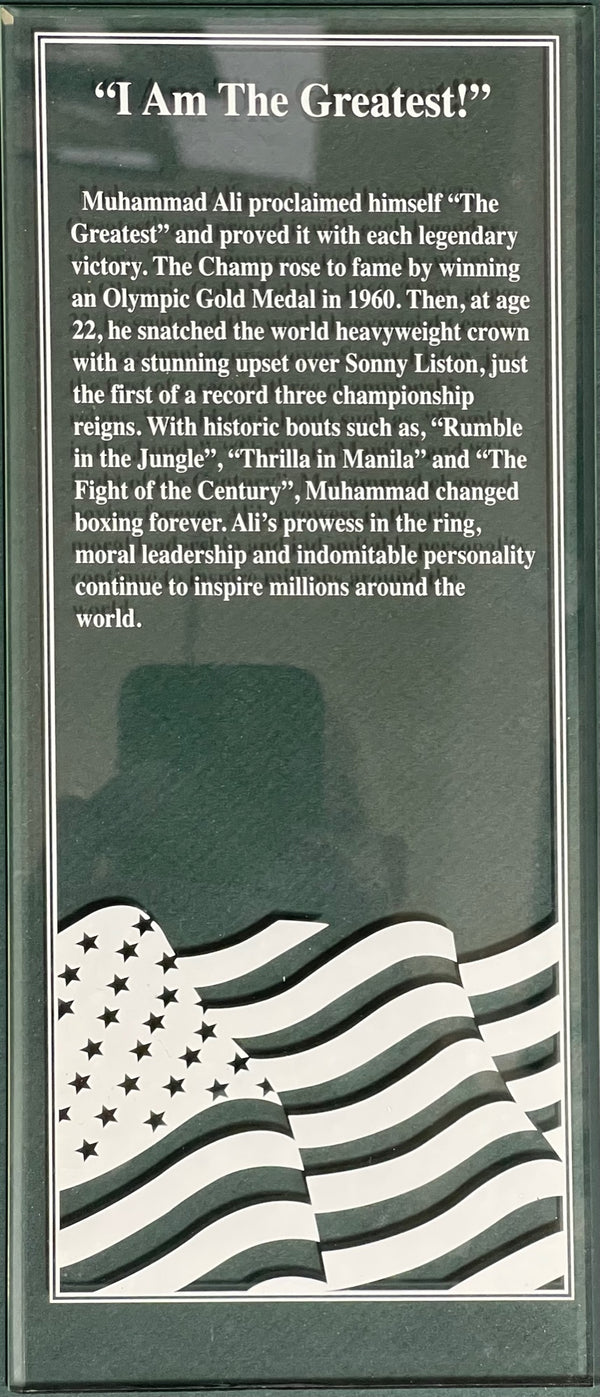 Muhammad Ali "The Greatest" Statue w COA Limited Edition Numbered Danbury Mint