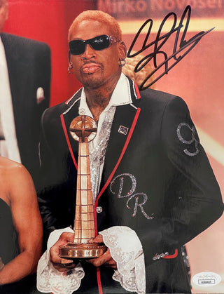 Dennis Rodman Autographed 8x10 Photo (JSA)