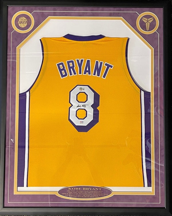 Kobe Bryant Los Angeles Lakers Autographed Framed Basketball
