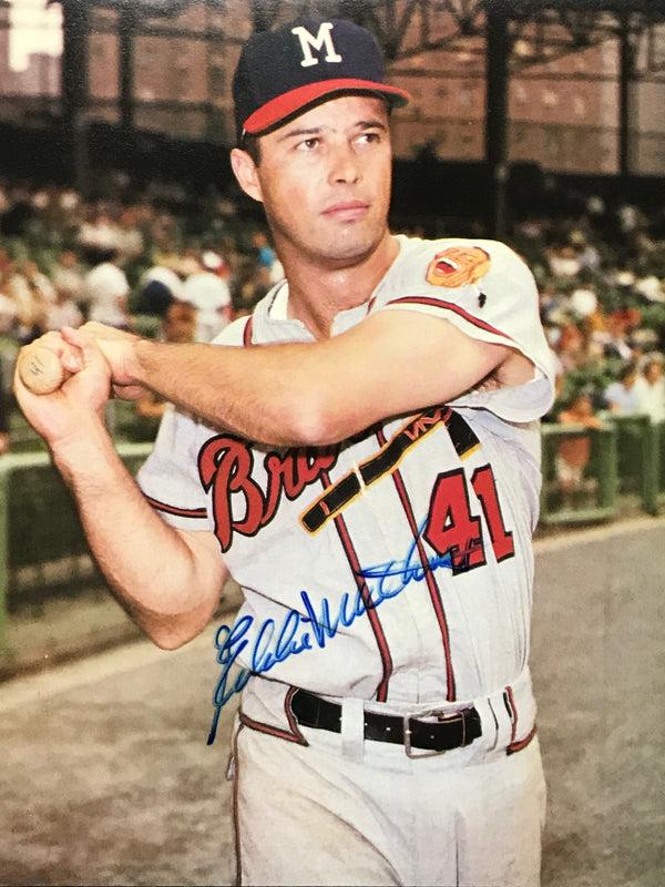 Eddie Mathews Autographed 8x10 Baseball Photo