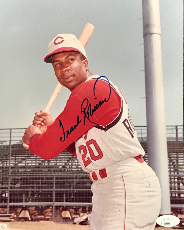 Frank Robinson Autographed 8x10 Baseball Photo (JSA)