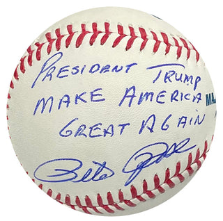 Pete Rose Autographed Inscribed Baseball (Fiterman Sports)