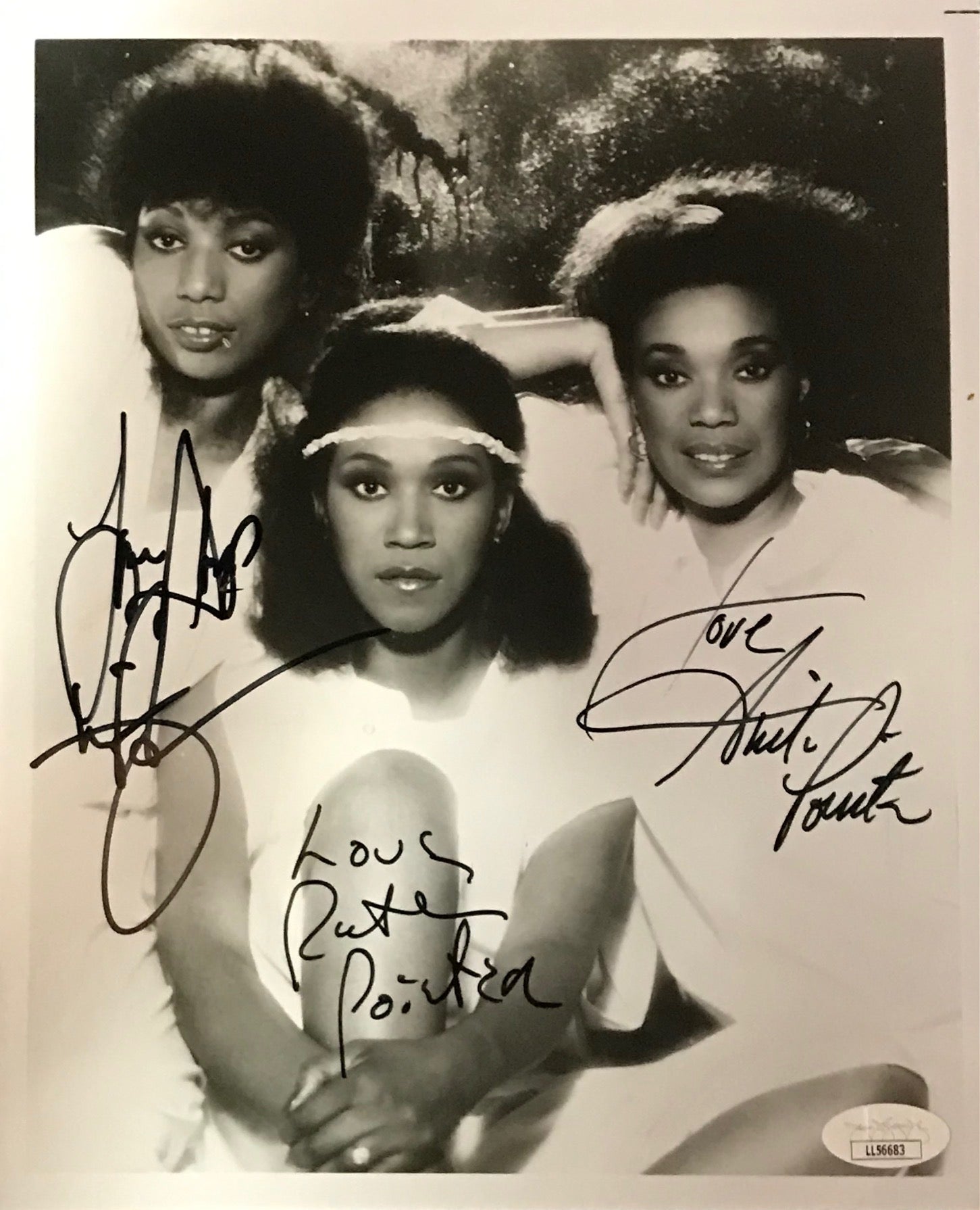 Pointer Sisters Autographed 8x10 Photo (JSA) | Hollywood Collectibles