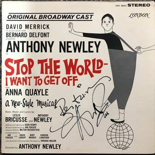 Anthony Newley Signed "Stop The World-I Want To Get Off, 1962, Vinyl LP Record (JSA)