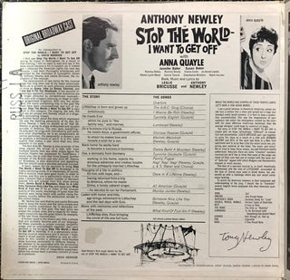 Anthony Newley Signed "Stop The World-I Want To Get Off, 1962, Vinyl LP Record (JSA)